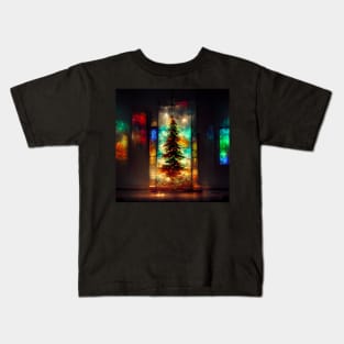 Evergreen Glowing Christmas Tree Kids T-Shirt